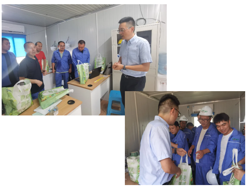 眷注一线 致敬匠心 | 优德88股份开展项目现场夏日“送清凉”慰问活动